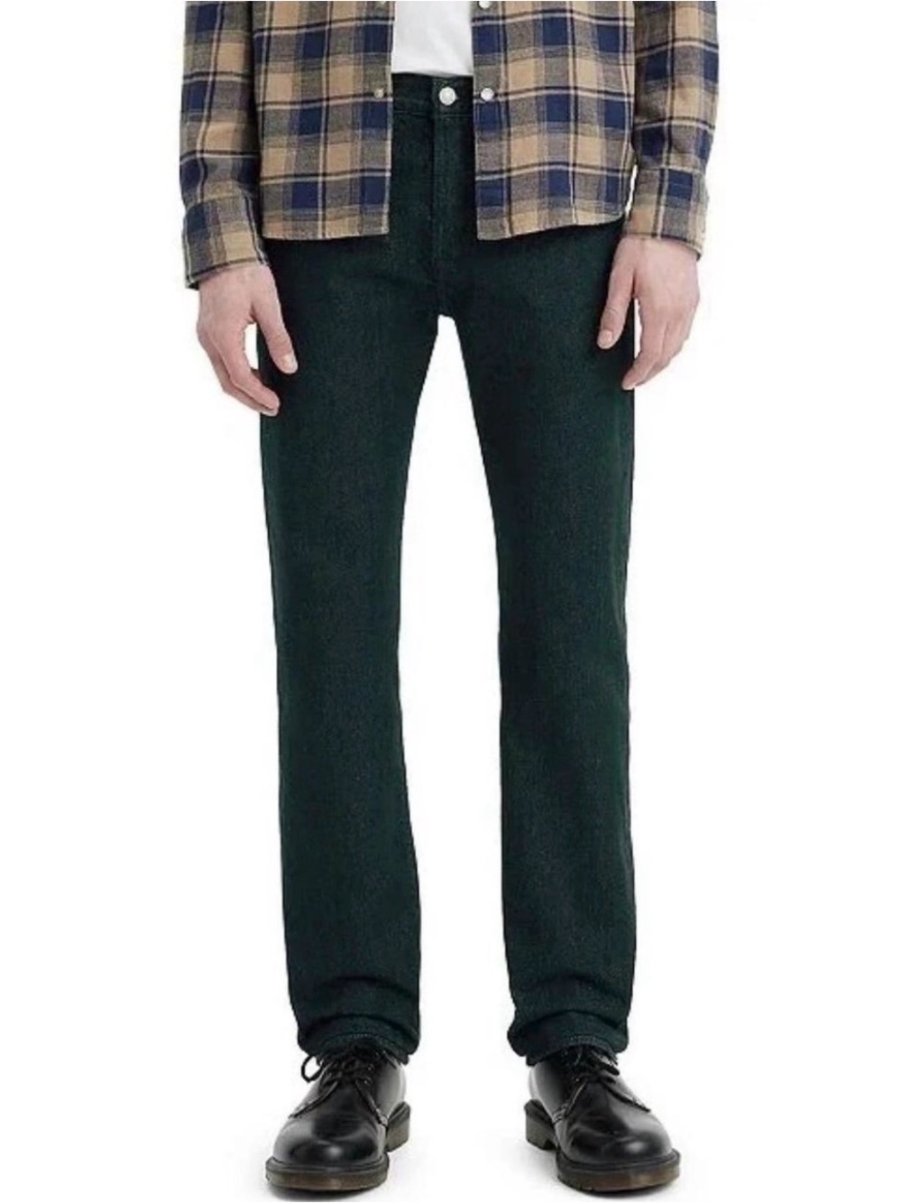 501 Original Straight Leg Jeans In Dark Green